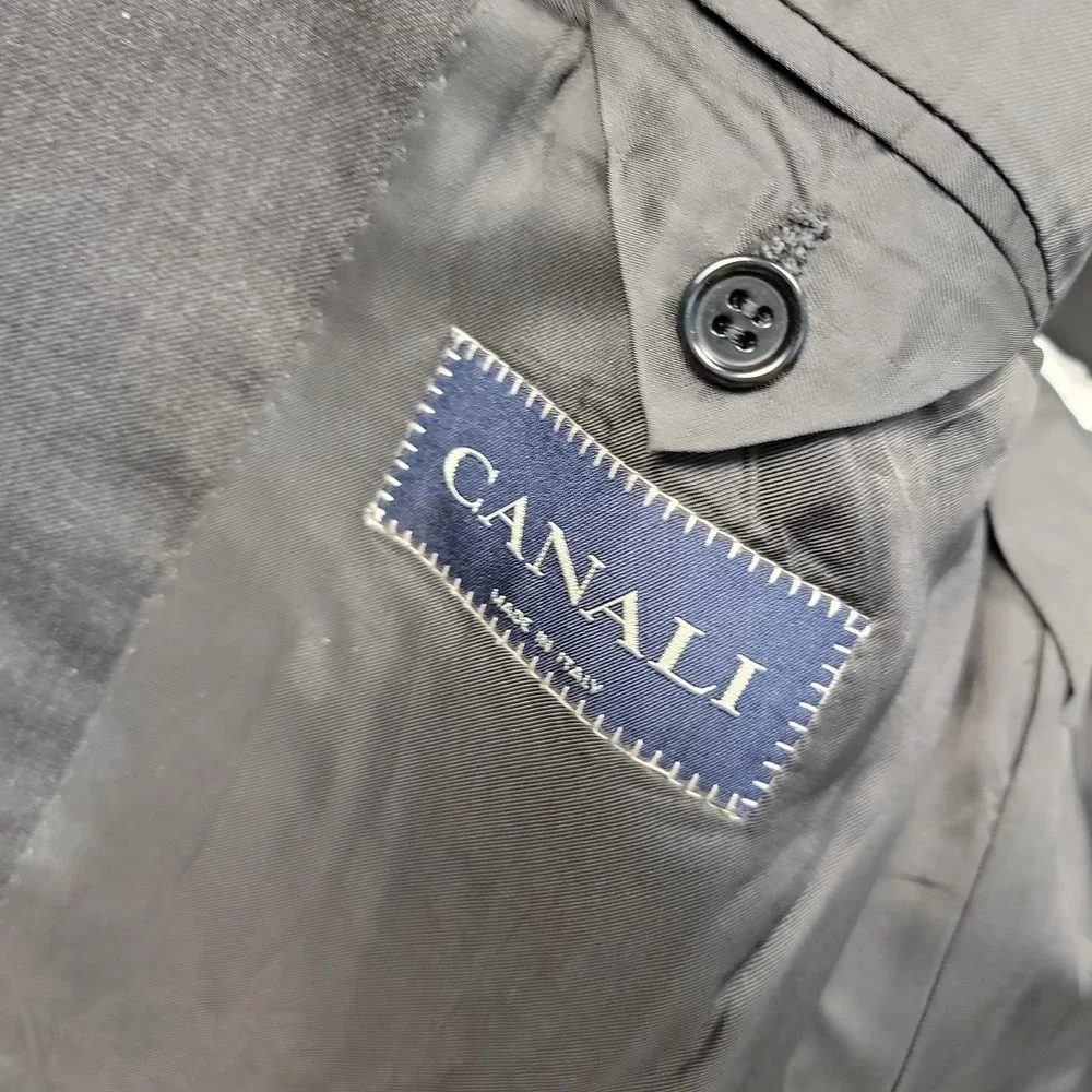 CANALI Italy Wool Dk Gray 2-Button Blazer Jacket AL 13220/32 Mens 41R (US)